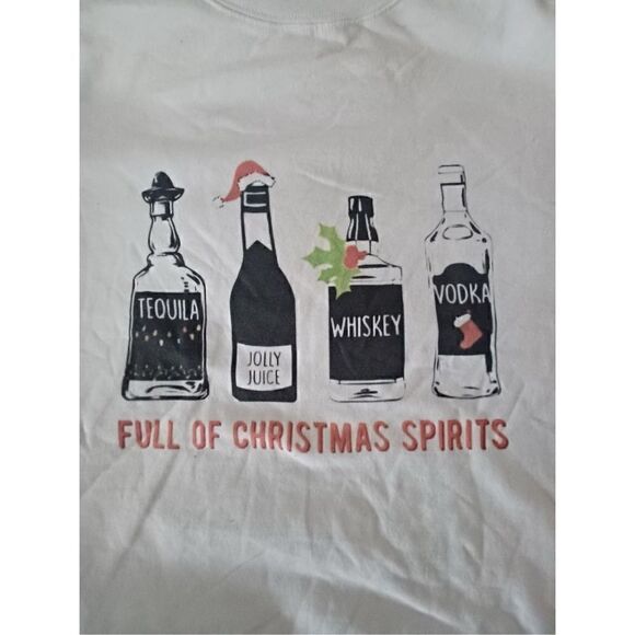 Full of Christmas Spirits Crewneck Men's size X-Large - Picture 2 of 2